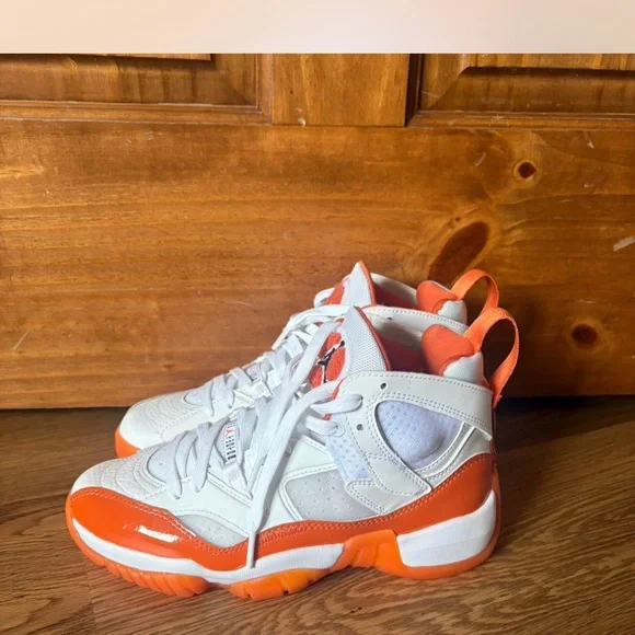 Jordan Shoes Jordan Kids Sneakers White And Orange Poshmark